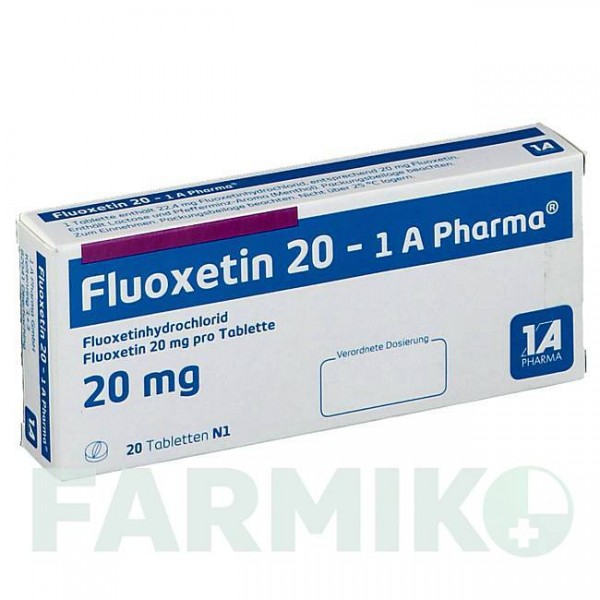 ФЛУОКСЕТИН (FLUOXETIN) 20 таблетки 20 шт - Флуоксетин 1 A PHARMA