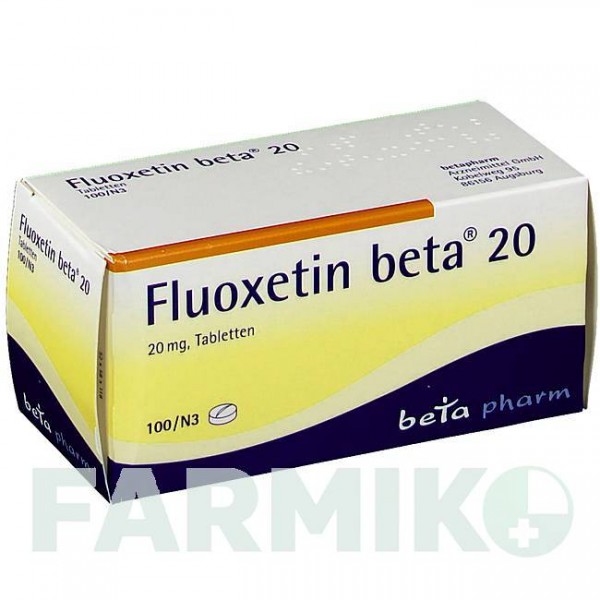 ФЛУОКСЕТИН (FLUOXETIN) 20 таблетки 100 шт - Флуоксетин BETAPHARM