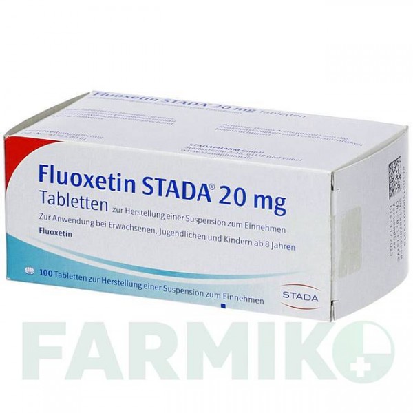 ФЛУОКСЕТИН (FLUOXETIN) 20 мг таблетки 100 шт - Флуоксетин STADAPHARM