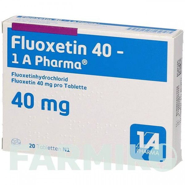 ФЛУОКСЕТИН (FLUOXETIN) 40 таблетки 20 шт - Флуоксетин 1 A PHARMA