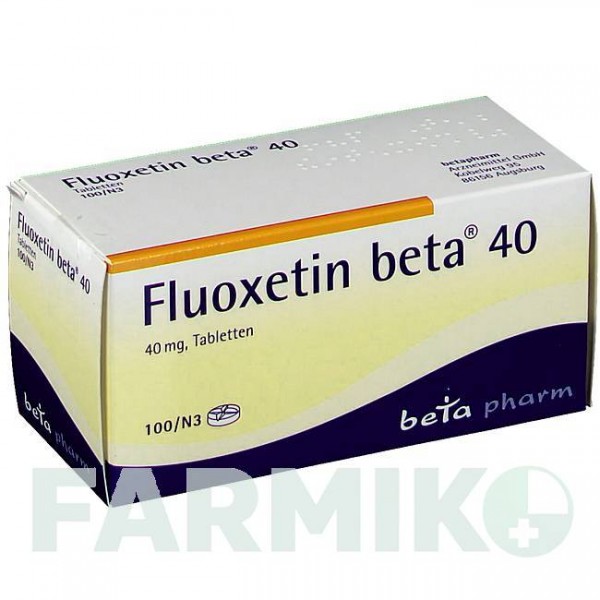 ФЛУОКСЕТИН (FLUOXETIN) 40 таблетки 100 шт - Флуоксетин BETAPHARM