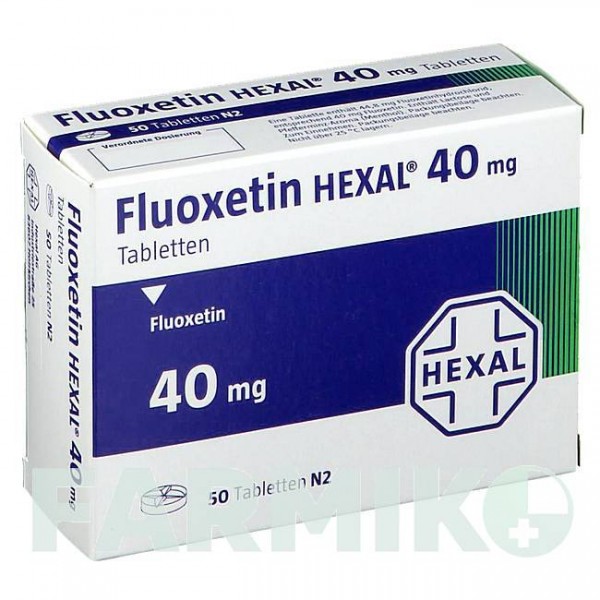 ФЛУОКСЕТИН (FLUOXETIN) 40 мг таблетки 50 шт - Флуоксетин HEXAL