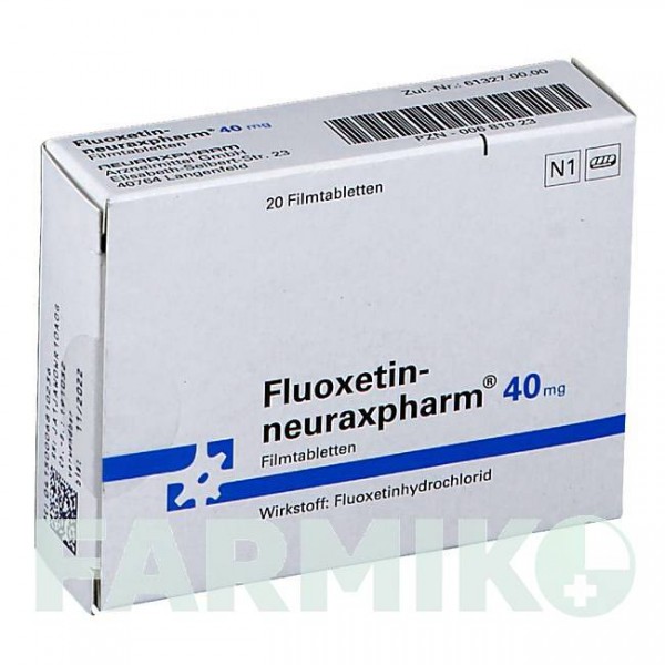 ФЛУОКСЕТИН (FLUOXETIN) 40 мг таблетки 20 шт - Флуоксетин NEURAXPHARM