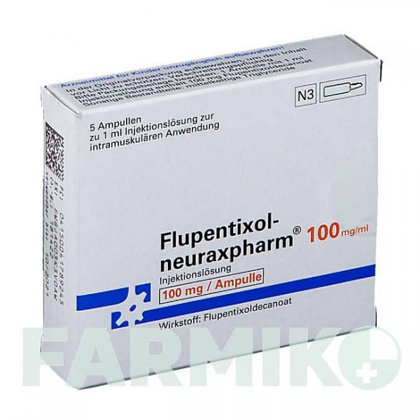 ФЛУПЕНТИКСОЛ (FLUPENTIXOL) 100 мг/мл розчин 5x1 мл - Флупентиксол NEURAXPHARM