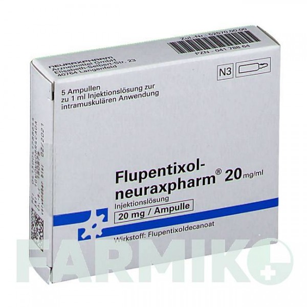 ФЛУПЕНТИКСОЛ (FLUPENTIXOL) 20 мг/мл раствор 5x1 мл - Флупентиксол NEURAXPHARM