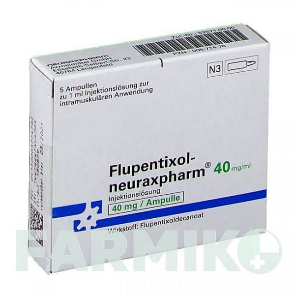 ФЛУПЕНТИКСОЛ (FLUPENTIXOL) 40 мг/мл розчин 5x1 мл - Флупентиксол NEURAXPHARM