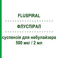 ФЛУСПІРАЛ (FLUSPIRAL) 500 мкг/2 мл суспензія для небулайзера 10 шт - Флутиказон MENARINI