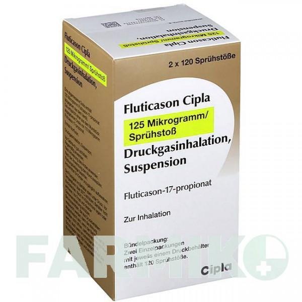 ФЛУТИКАЗОН (FLUTICASON) 125 мкг 120 доз аэрозоль 2 шт - Флутиказон CIPLA
