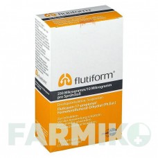 ФЛУТИФОРМ (FLUTIFORM) 250 мкг/10 мкг 120 доз аэрозоль 1 шт - Формотерол, Флутиказон MUNDIPHARMA