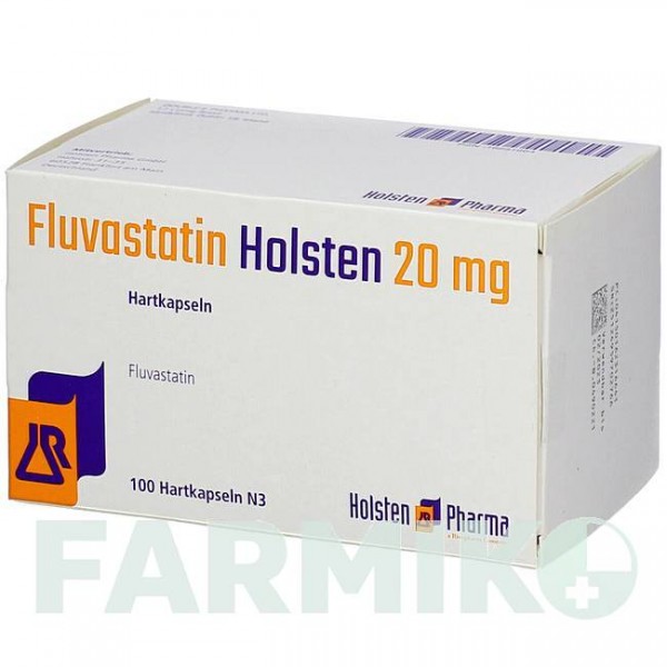 ФЛУВАСТАТИН (FLUVASTATIN) 20 мг капсулы 100 шт - Флувастатин HOLSTEN PHARMA