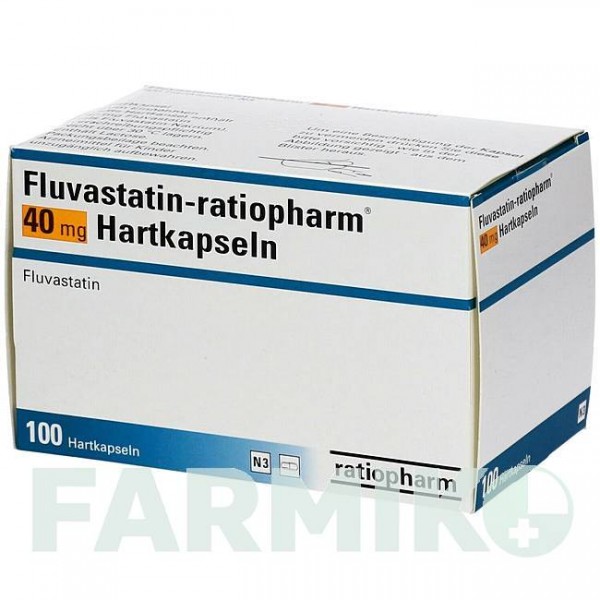 ФЛУВАСТАТИН (FLUVASTATIN) 40 мг капсулы 100 шт - Флувастатин HOLSTEN PHARMA