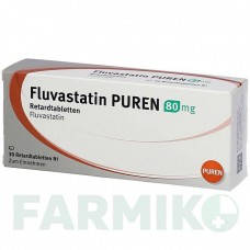 ФЛУВАСТАТИН (FLUVASTATIN) 80 мг таблетки 30 шт - Флувастатин PUREN PHARMA
