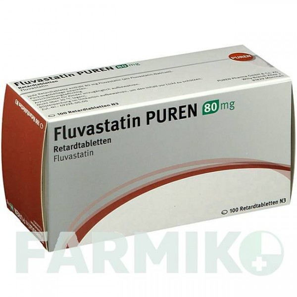 ФЛУВАСТАТИН (FLUVASTATIN) 80 мг таблетки 100 шт - Флувастатин PUREN PHARMA