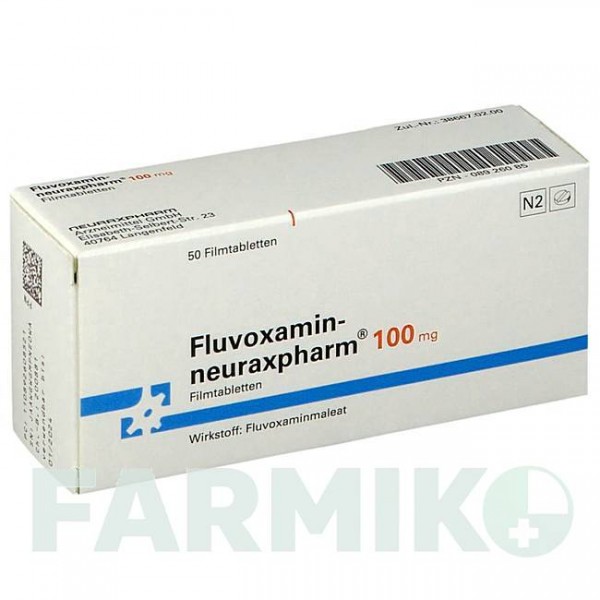 ФЛУВОКСАМИН (FLUVOXAMIN) 100 мг таблетки 50 шт - Флувоксамин NEURAXPHARM