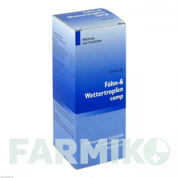 ФЁН ВЕТТЕРТРОПФЕН (FoHN WETTERTROPFEN) капли 100 мл - Гомеопатия MARIEN-APOTHEKE
