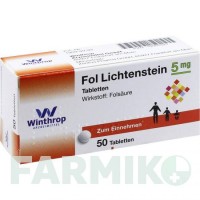 ФОЛ (FOL) 5 мг таблетки 50 шт - Фолієва кислота ZENTIVA