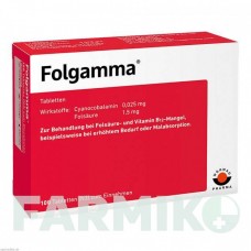 ФОЛЬГАММА (FOLGAMMA) таблетки 100 шт - Витамин B12 (Цианокобаламин), Другое WORWAG PHARMA