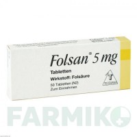 ФОЛСАН (FOLSAN) 5 мг таблетки 50 шт - Фолиевая кислота TEOFARMA