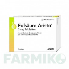 ФОЛСАУР (FOLSAURE) 5 мг таблетки 100 шт - Фолиевая кислота ARISTO PHARMA