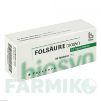 ФОЛСАУР (FOLSAURE) 5 мг таблетки 50 шт - Фолієва кислота BIOSYN