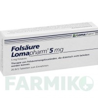 ФОЛСАУР (FOLSAURE) 5 мг таблетки 20 шт - Фолиевая кислота LOMAPHARM