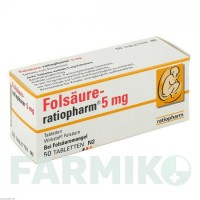 ФОЛСАУР (FOLSAURE) 5 мг таблетки 50 шт - Фолієва кислота RATIOPHARM