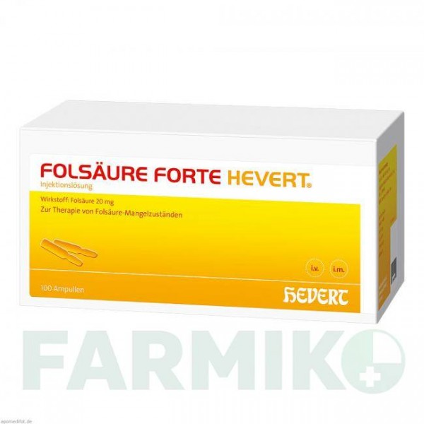 ФОЛСАУР (FOLSAURE) ампулы 100x2 мл - Фолиевая кислота HEVERT