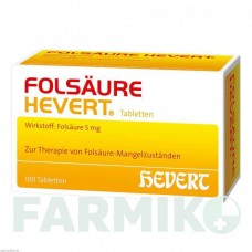 ФОЛСАУР (FOLSAURE) таблетки 100 шт - Фолиевая кислота HEVERT