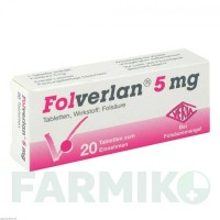 ФОЛВЕРЛАН (FOLVERLAN) 5 мг таблетки 20 шт - Фолиевая кислота VERLA-PHARM