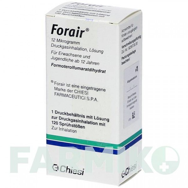 ФОРАЙР (FORAIR) 12 мкг 120 доз аэрозоль 1 шт - Формотерол KOHLPHARMA