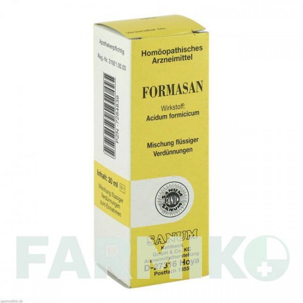 ФОРМАСАН (FORMASAN) капли 30 мл - Гомеопатия SANUM-KEHLBECK