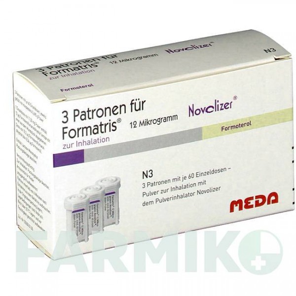 ФОРМАТРИС (FORMATRIS) 12 мкг 3 х 60 доз порошок 3 шт - Формотерол MEDA PHARMA