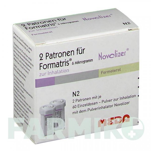 ФОРМАТРИС (FORMATRIS) 6 мкг 2 х 60 доз порошок 2 шт - Формотерол MEDA PHARMA