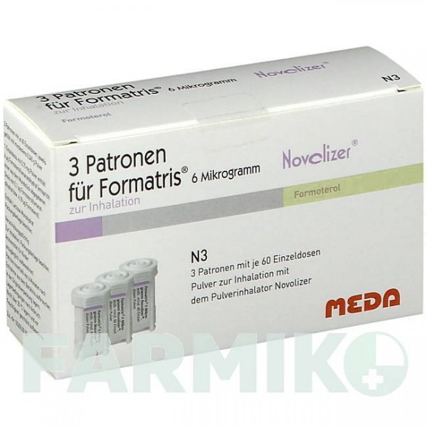 ФОРМАТРИС (FORMATRIS) 6 мкг 3 х 60 доз порошок 3 шт - Формотерол MEDA PHARMA