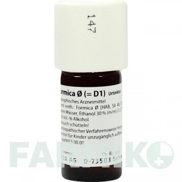 ФОРМИКА (FORMICA) D 1 раствор 20 мл - Гомеопатия WELEDA