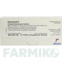 ФОРМИКА (FORMICA) D 12 ампулы 8x1 мл - Гомеопатия WELEDA