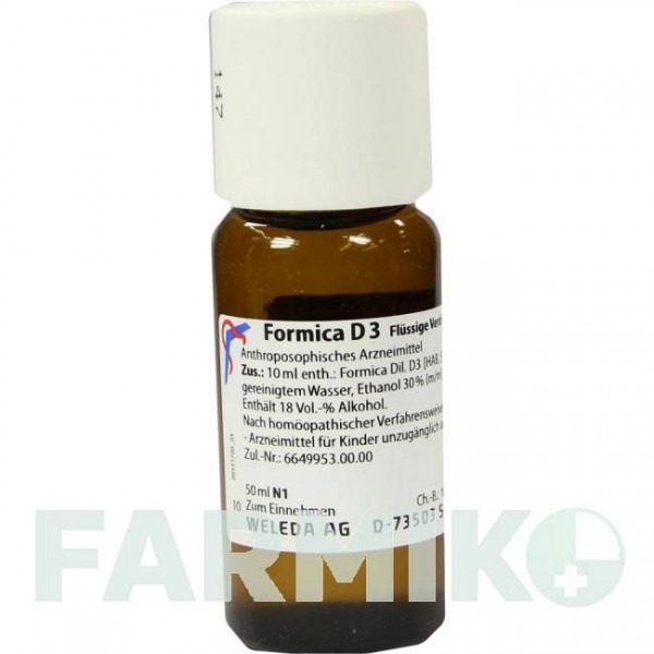 ФОРМИКА (FORMICA) D 3 раствор 50 мл - Гомеопатия WELEDA