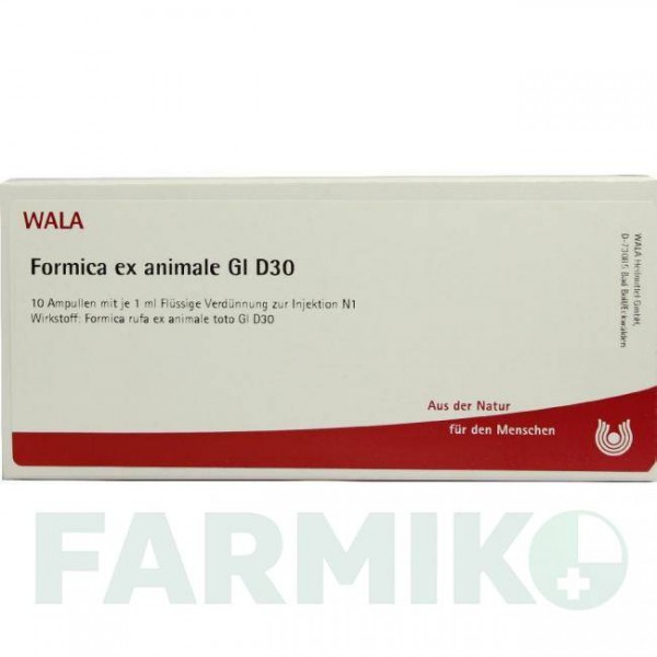 ФОРМИКА (FORMICA) D 30 ампулы 10x1 мл - Гомеопатия WALA HEILMITTEL