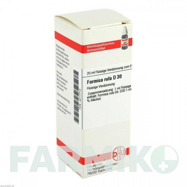 ФОРМИКА РУФА (FORMICA RUFA) D 30 раствор 20 мл - Гомеопатия DHU