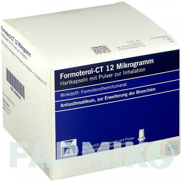 ФОРМОТЕРОЛ (FORMOTEROL) 12 мкг капсули 2x50 шт - Формотерол TEVA