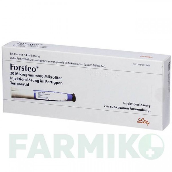 ФОРСТЕО (FORSTEO) 20 мкг/80 мкл раствор 1 шт - Терипаратид 1 0 1 CAREFARM