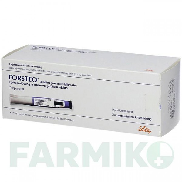 ФОРСТЕО (FORSTEO) 20 мкг/80 мкл раствор 1 шт - Терипаратид KOHLPHARMA