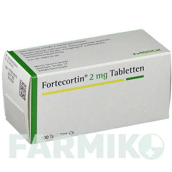 ФОРТЕКОРТИН (FORTECORTIN) 2 мг таблетки 100 шт - Дексаметазон MERCK HEALTHCARE