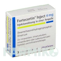 ФОРТЕКОРТИН (FORTECORTIN) 4 мг ампули 3 шт - Дексаметазон MERCK HEALTHCARE