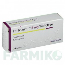 ФОРТЕКОРТИН (FORTECORTIN) 8 мг таблетки 20 шт - Дексаметазон MERCK HEALTHCARE