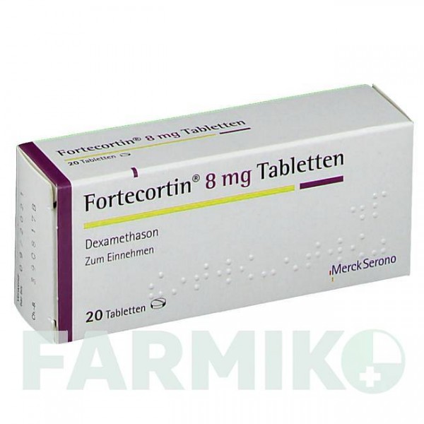 ФОРТЕКОРТИН (FORTECORTIN) 8 мг таблетки 20 шт - Дексаметазон MERCK HEALTHCARE