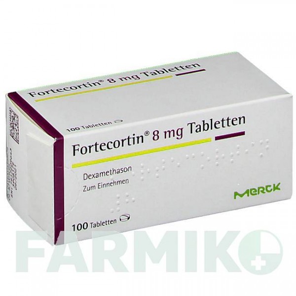 ФОРТЕКОРТИН (FORTECORTIN) 8 мг таблетки 100 шт - Дексаметазон MERCK HEALTHCARE