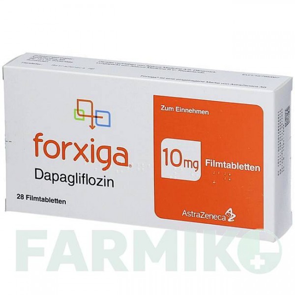 ФОРКСІГА (FORXIGA) 10 мг таблетки 28 шт - Дапагліфлозин ABACUS MEDICINE