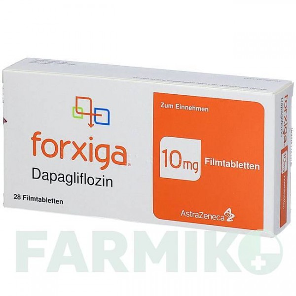 ФОРКСИГА (FORXIGA) 10 мг таблетки 28 шт - Дапаглифлозин ASTRAZENECA