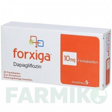ФОРКСІГА (FORXIGA) 10 мг таблетки 28 шт - Дапагліфлозин AXICORP PHARMA